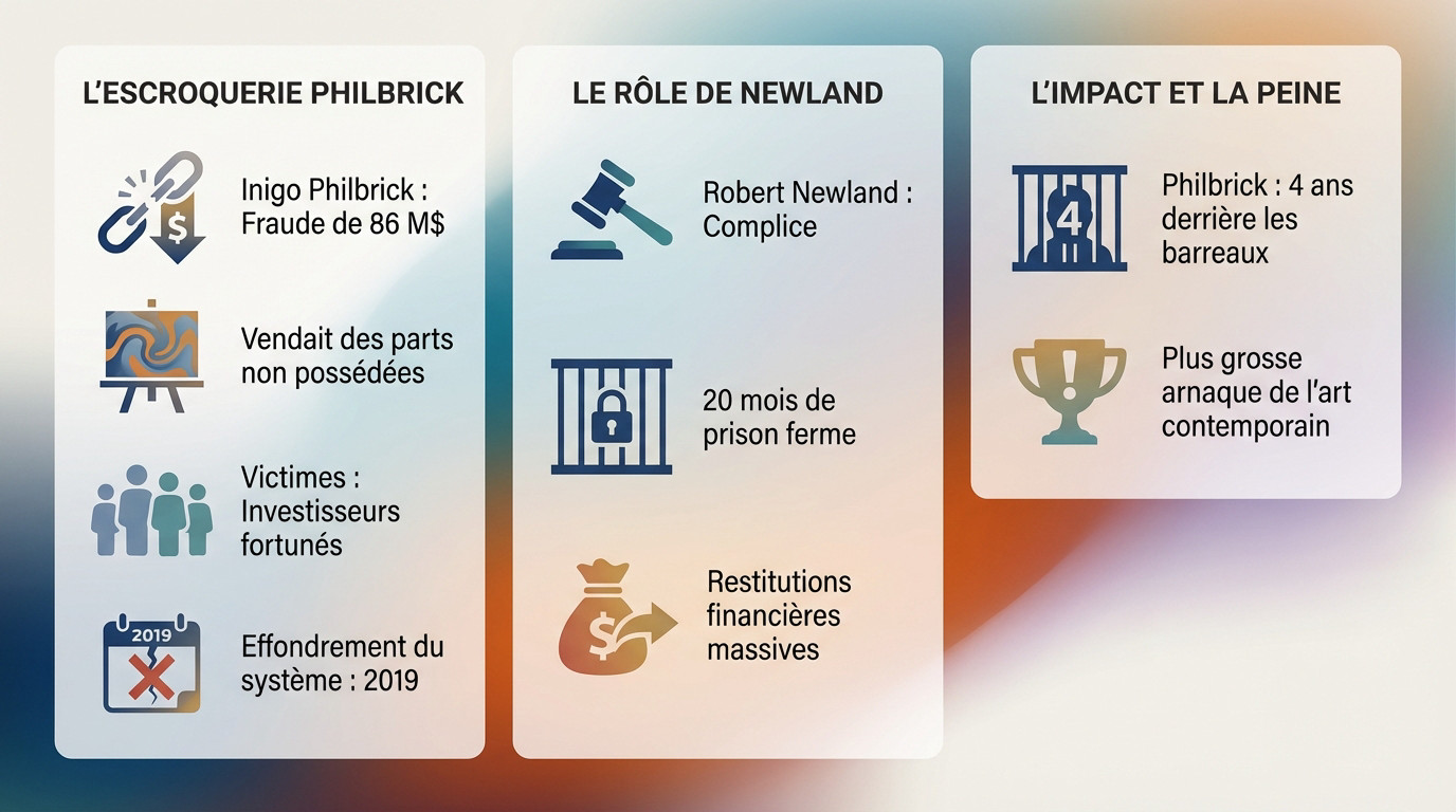Illustration de la fraude massive de Philbrick et Newland dans le marché de l'art
