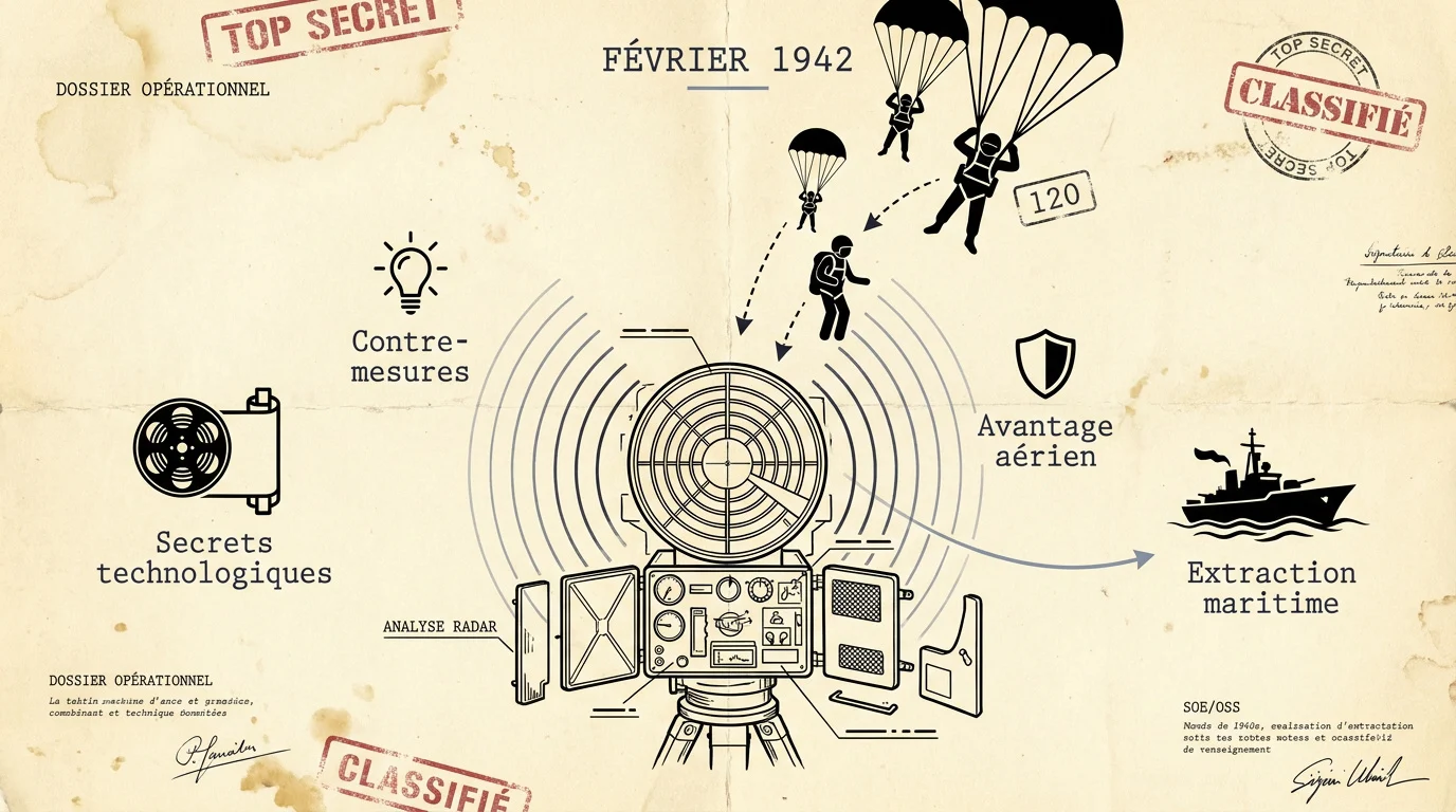 Parachutistes britanniques lors de l'opération Biting en 1942