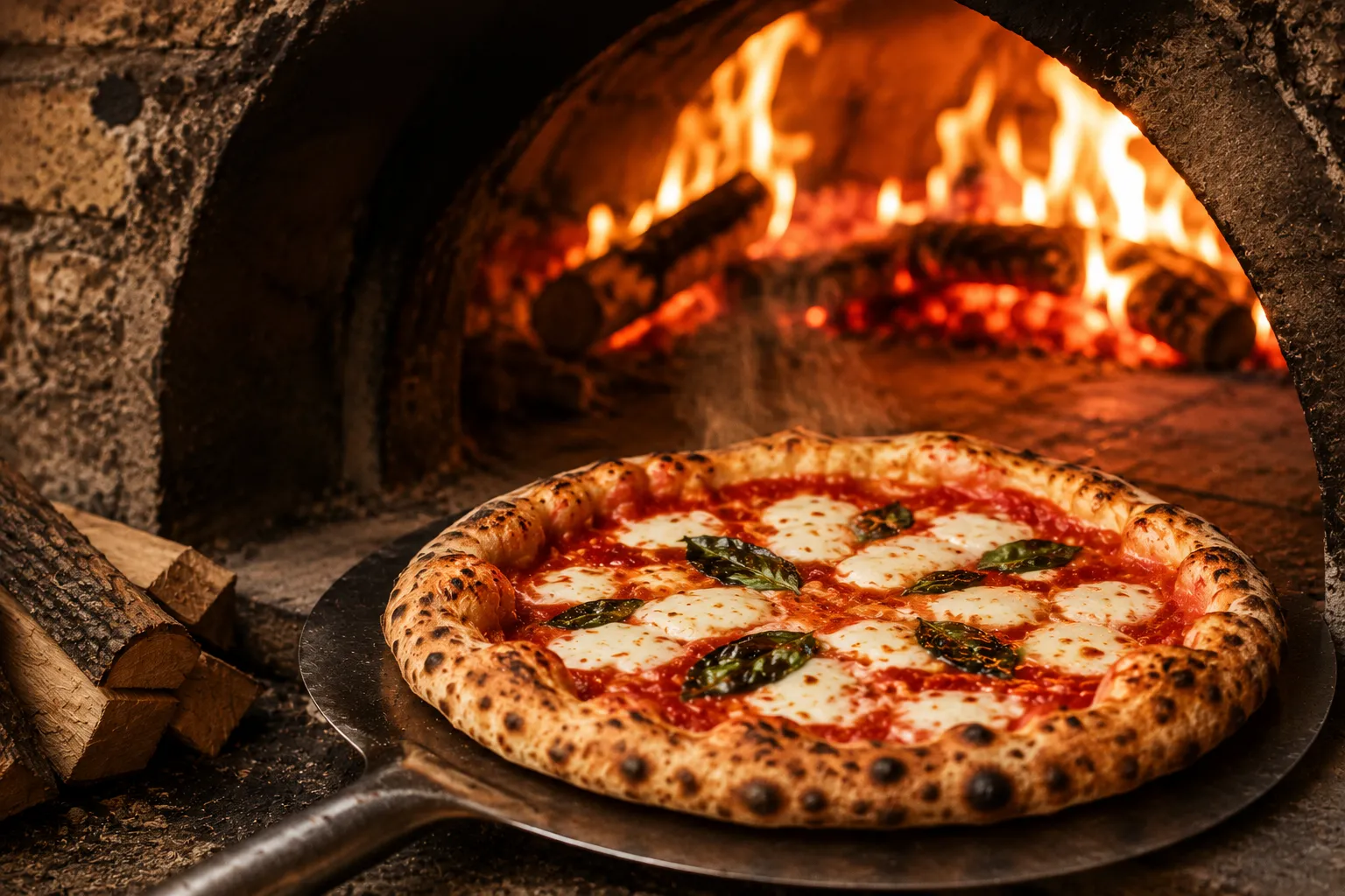Pizza Au Feu De Bois