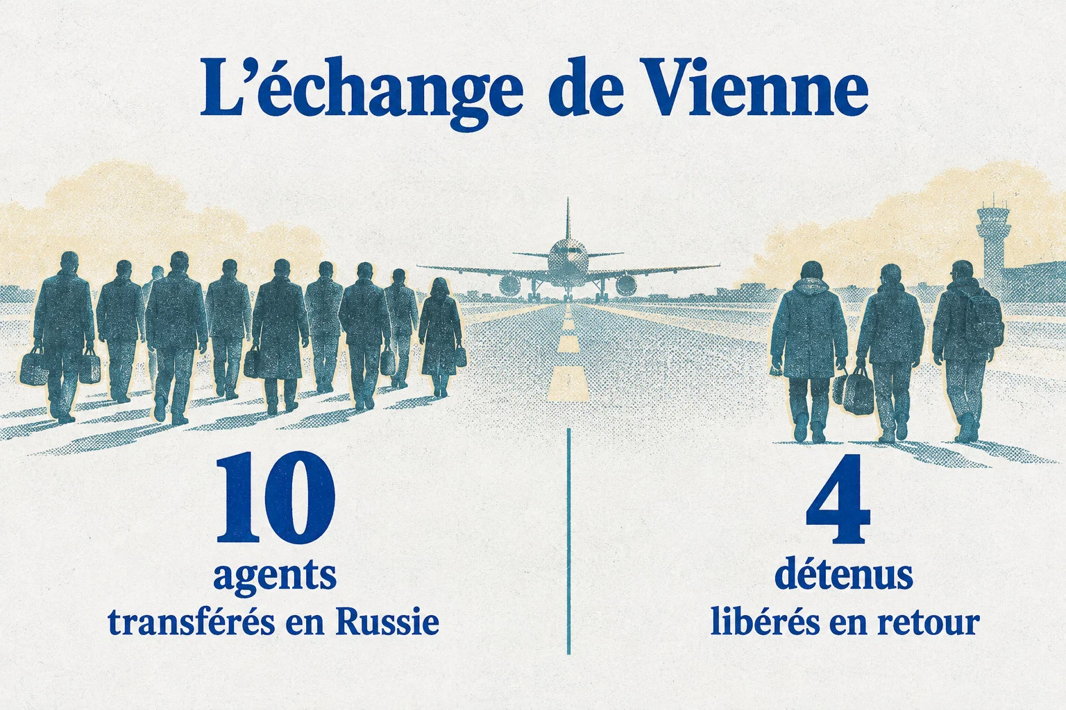 Lors de l’échange de Vienne, dix agents ont été transférés en Russie et quatre détenus ont été libérés en retour.
